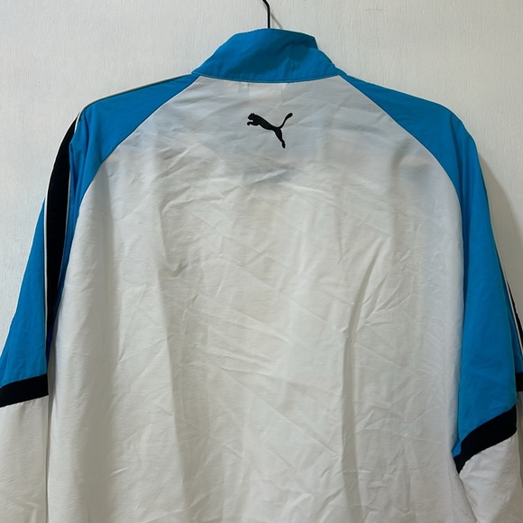 PUMA MOMENTUM GAMING TRACK JACKET WHITE BLUE MENS SIZE  3XL - Picture 6 of 12